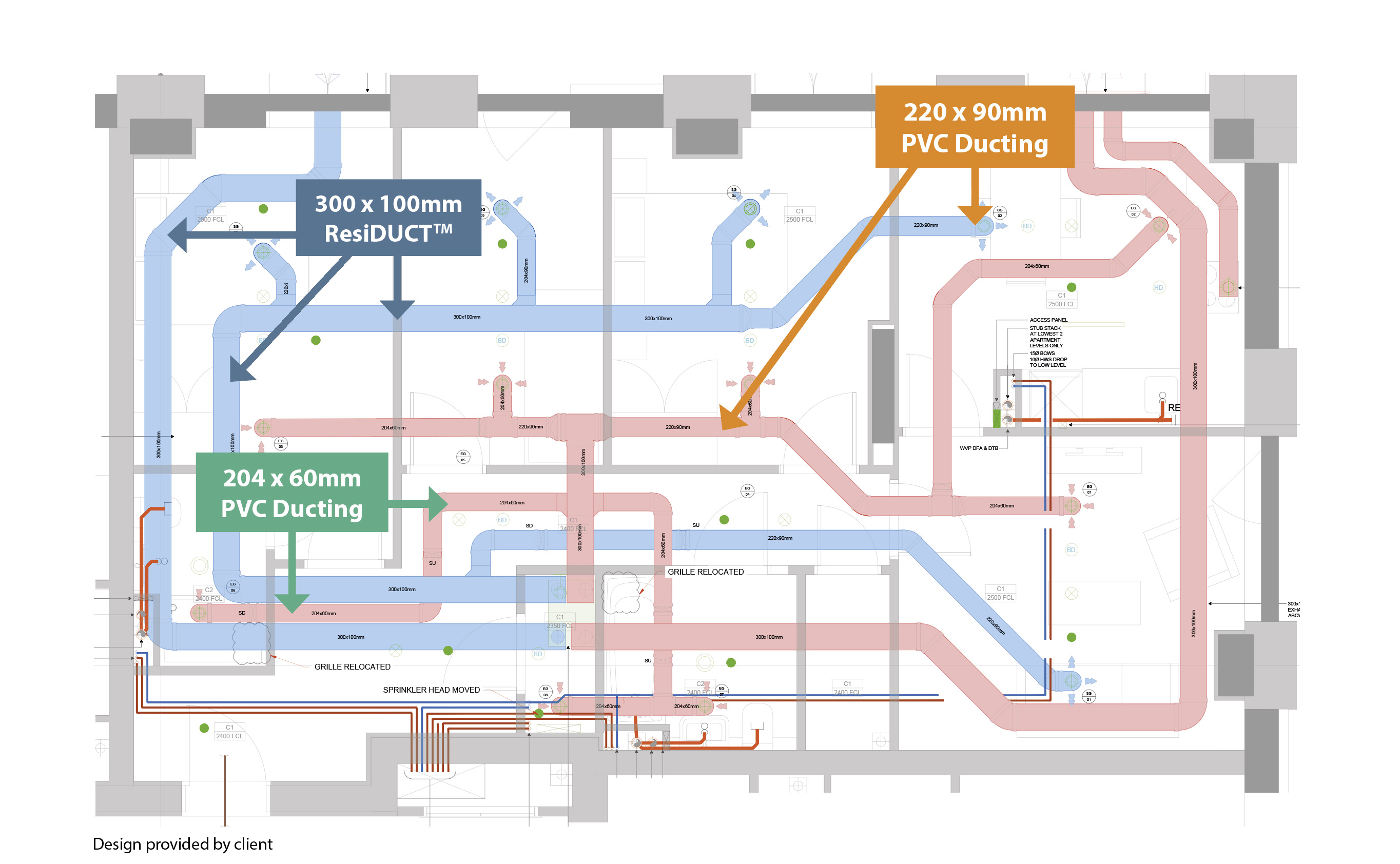 Designed to work in conjunction with PVC Duct - Hybrid Systems